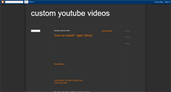 Desktop Screenshot of custom-youtube-videos.blogspot.com