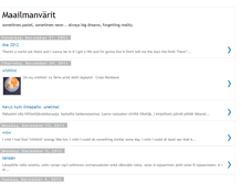 Tablet Screenshot of maailmanvarit.blogspot.com