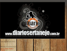 Tablet Screenshot of diariosertanejo.blogspot.com