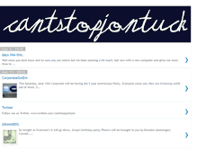 Tablet Screenshot of cantstopjontuck.blogspot.com