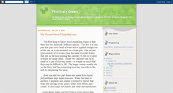 Desktop Screenshot of positivelygreenblog.blogspot.com