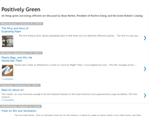Tablet Screenshot of positivelygreenblog.blogspot.com