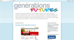 Desktop Screenshot of generations-futures.blogspot.com