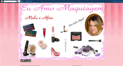 Desktop Screenshot of blogeuamomaquiagem.blogspot.com