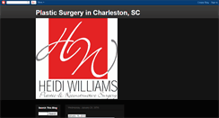 Desktop Screenshot of heidiwilliamsplasticsurgery.blogspot.com