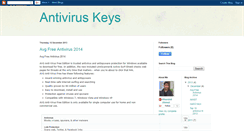 Desktop Screenshot of antivirus-serialkeys.blogspot.com