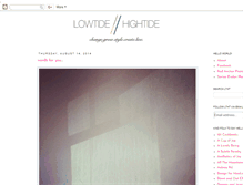 Tablet Screenshot of lowtidehightide.blogspot.com