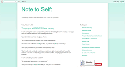 Desktop Screenshot of notetoself-nts.blogspot.com
