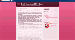 Desktop Screenshot of createabundance2020scam.blogspot.com