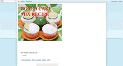 Desktop Screenshot of boxedcakemixrecipe.blogspot.com