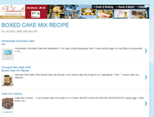 Tablet Screenshot of boxedcakemixrecipe.blogspot.com