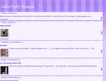 Tablet Screenshot of julescraftydesigns.blogspot.com