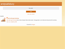Tablet Screenshot of andysalisbury.blogspot.com