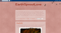 Desktop Screenshot of earthsproutlove.blogspot.com