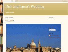 Tablet Screenshot of nickandlauramaltawedding.blogspot.com