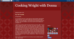 Desktop Screenshot of cookingwrightwithdonna.blogspot.com