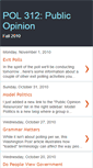 Mobile Screenshot of pol312fall2010.blogspot.com