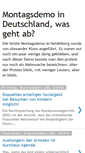 Mobile Screenshot of montagsdemo.blogspot.com
