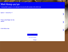 Tablet Screenshot of mattkemp4040.blogspot.com