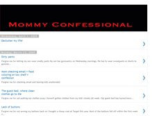 Tablet Screenshot of mommyconfessionals.blogspot.com