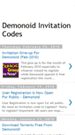 Mobile Screenshot of demonoid-invitations-code.blogspot.com