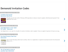 Tablet Screenshot of demonoid-invitations-code.blogspot.com