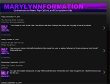 Tablet Screenshot of marylynnformation.blogspot.com