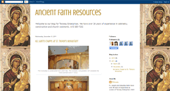 Desktop Screenshot of ancientfaithresources.blogspot.com