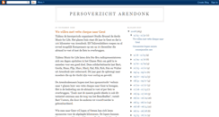 Desktop Screenshot of persoverzicht.blogspot.com