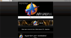 Desktop Screenshot of memoriaarapuan.blogspot.com