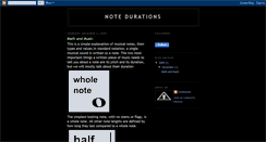 Desktop Screenshot of notedurations.blogspot.com