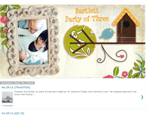 Tablet Screenshot of bartlettpartyoftwo.blogspot.com