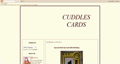 Desktop Screenshot of cuddlescards.blogspot.com