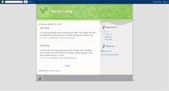 Desktop Screenshot of marilynbsblog.blogspot.com