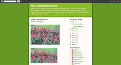 Desktop Screenshot of marianhighphotoclass.blogspot.com