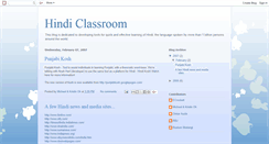 Desktop Screenshot of hindiclassroom.blogspot.com