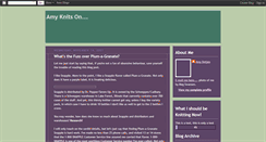 Desktop Screenshot of amy-knits-on.blogspot.com