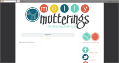 Desktop Screenshot of mollymutterings.blogspot.com