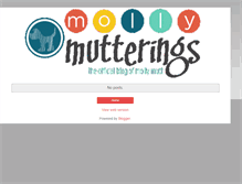 Tablet Screenshot of mollymutterings.blogspot.com