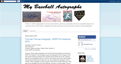 Desktop Screenshot of mybaseballautographs.blogspot.com