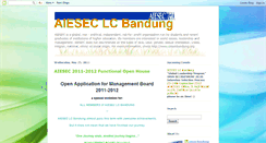 Desktop Screenshot of aiesecbandung.blogspot.com