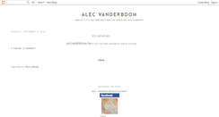 Desktop Screenshot of alecvanderboom.blogspot.com