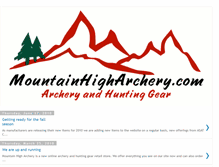 Tablet Screenshot of mountainhigharchery.blogspot.com