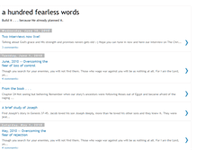 Tablet Screenshot of ahundredfearlesswords.blogspot.com