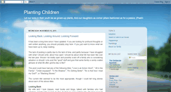 Desktop Screenshot of plantingchildren.blogspot.com