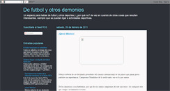 Desktop Screenshot of defutbolyotrosdemonios.blogspot.com