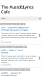 Mobile Screenshot of musicandlyricscafe.blogspot.com