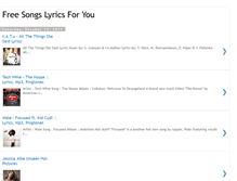 Tablet Screenshot of freesongslyricsforyou.blogspot.com