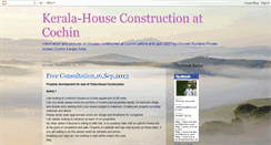 Desktop Screenshot of kerala-houseconstruction-cochin.blogspot.com