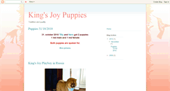 Desktop Screenshot of kingsjoypuppies.blogspot.com